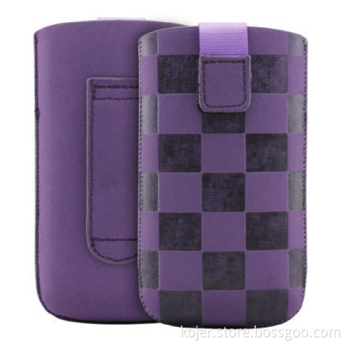 Mobile Phone Cases with Hook-and-loop Closure, Suitable for iPhone 4, Made of Velvet Material